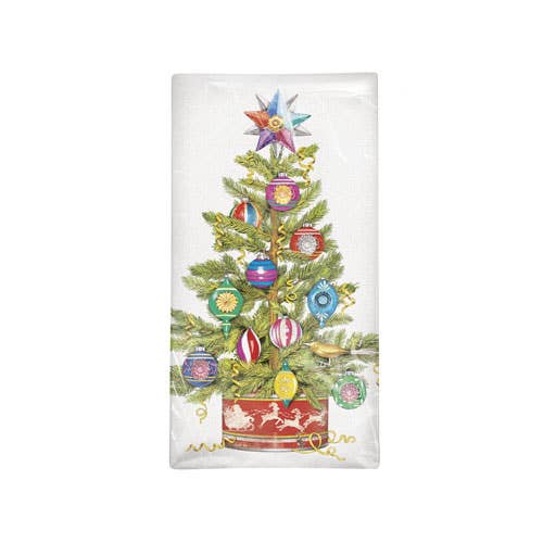Christmas Tree Tin Bagged Towel for wholesale by Mary Lake-Thompson Ltd.