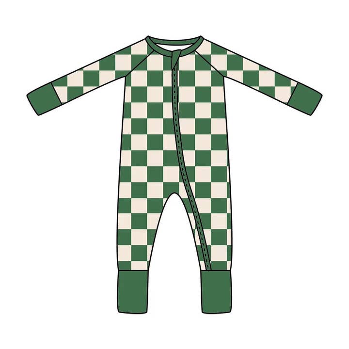 Groene geruite voetjes voor wholesale door KB Collections