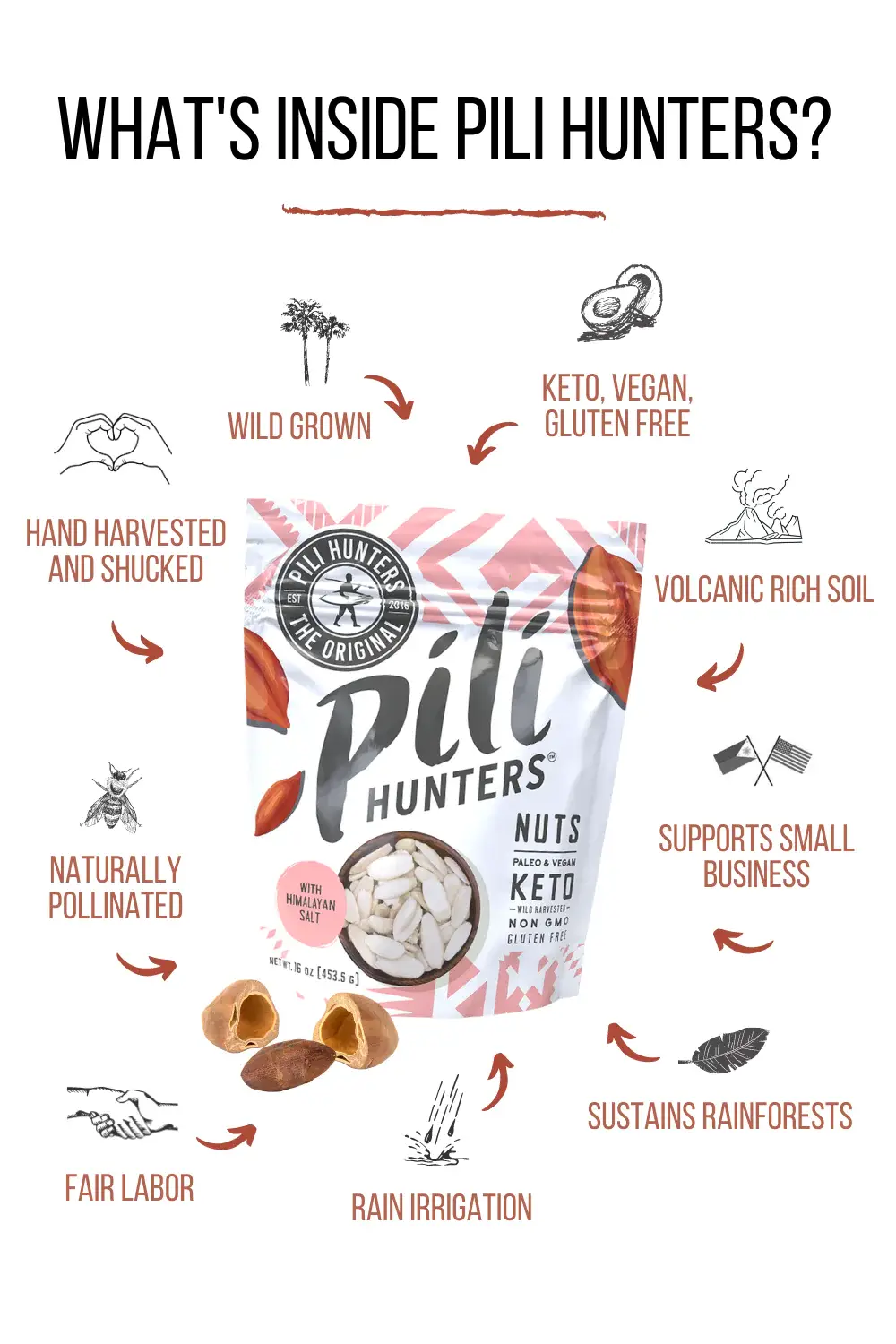 Pili Hunters – wholesale Nuts – Pili Hunters Pink Himalayan Salt Pili Nuts (1.85oz)2