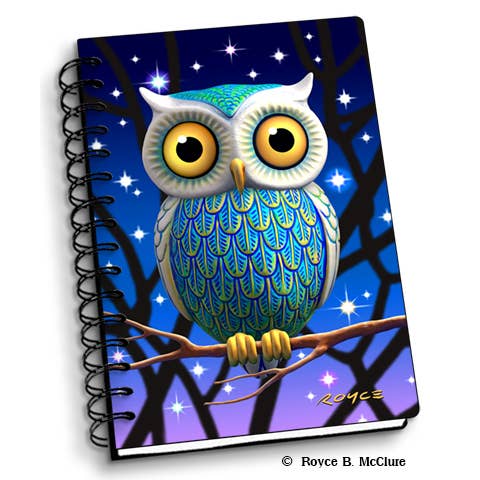 Artgame Ltd. - Wholesale Notebook - 3D Royce Notebook 4" x 6" - Night Owl