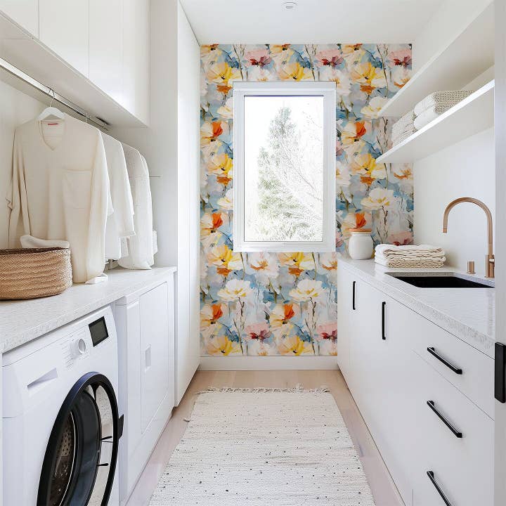 Acrylic Florals Wallpaper for wholesale by Urbanwalls