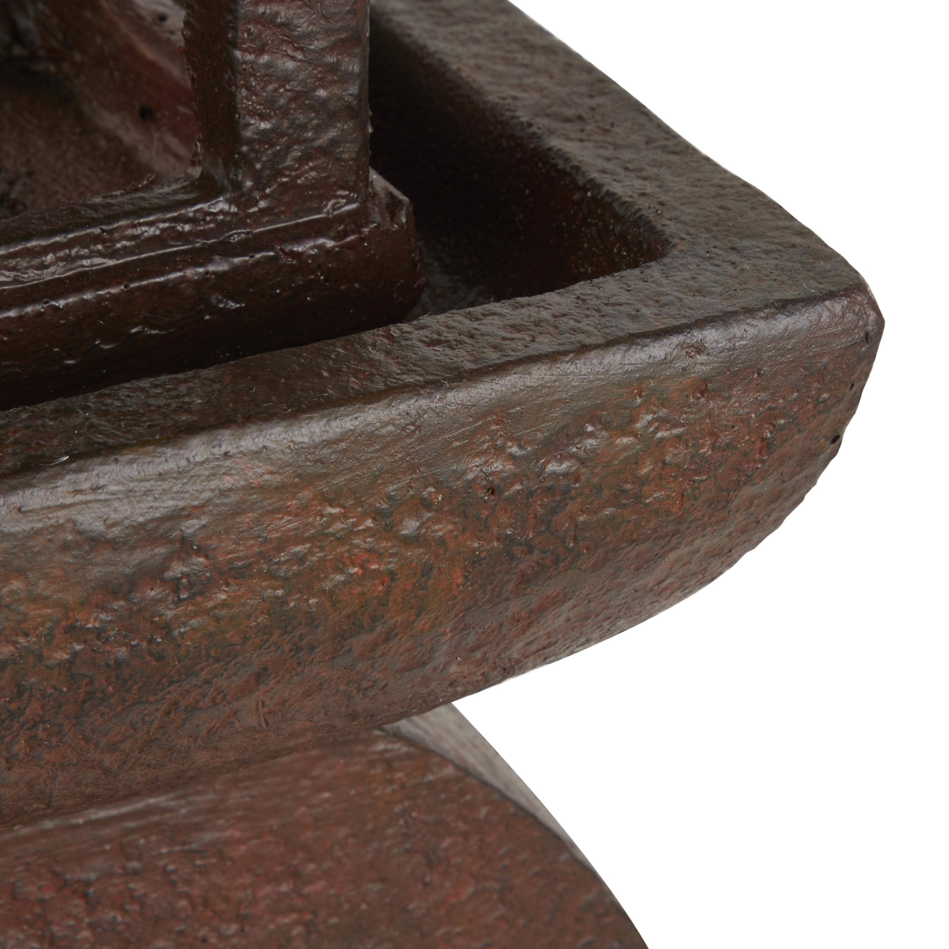 Import Corner - Wholesale Outdoor Ornament/Decor - A-40494: POLYSTONE TOWER FOUNTAIN 10"W,16"H4