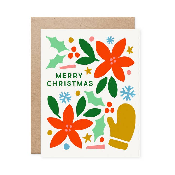 Tarjeta de Feliz Navidad Formas para venta al por mayor de Naomi Paper Co.