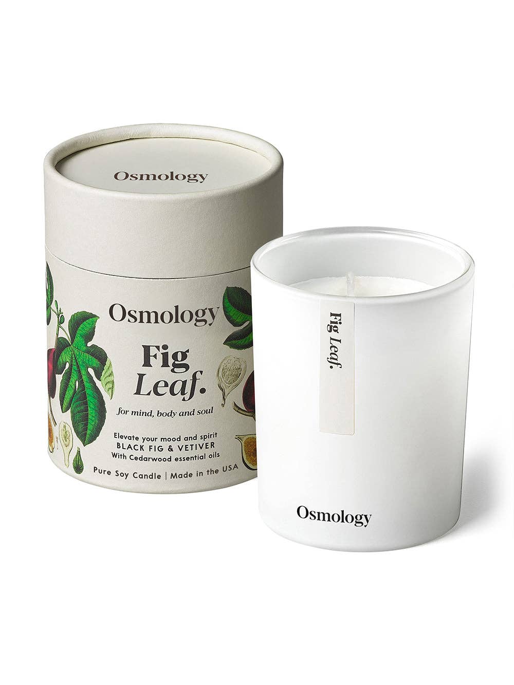 Osmology - Wholesale Jar/Filled Candle - Fig Leaf Scented Candle - Black Fig Vetiver and Cedarwood1