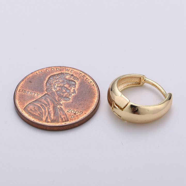 Aim Eternal - Wholesale Hoop earrings - 24k Vermeil Gold Earrings, Hoop Earring, Dainty Earrings, Simple Gold Plated Jewelry, Everyday Wear Earrings, Fashion Jewelry2