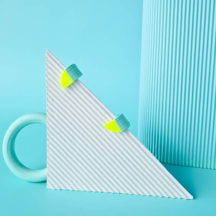 Mono - Wholesale Dangle Earrings - Handmade Polymer Neon Earrings, 1980s NeoMemphis1