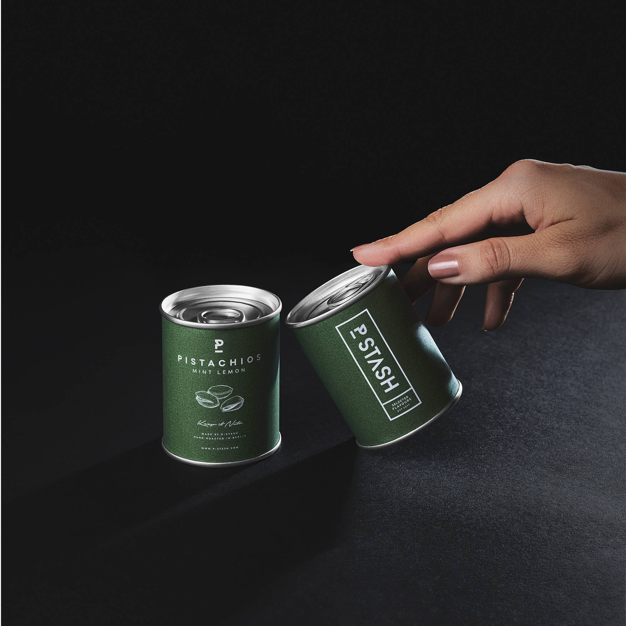 P-Stash - Wholesale Nuts - 12x Pistachios - Mint Lemon - Mini 50g2