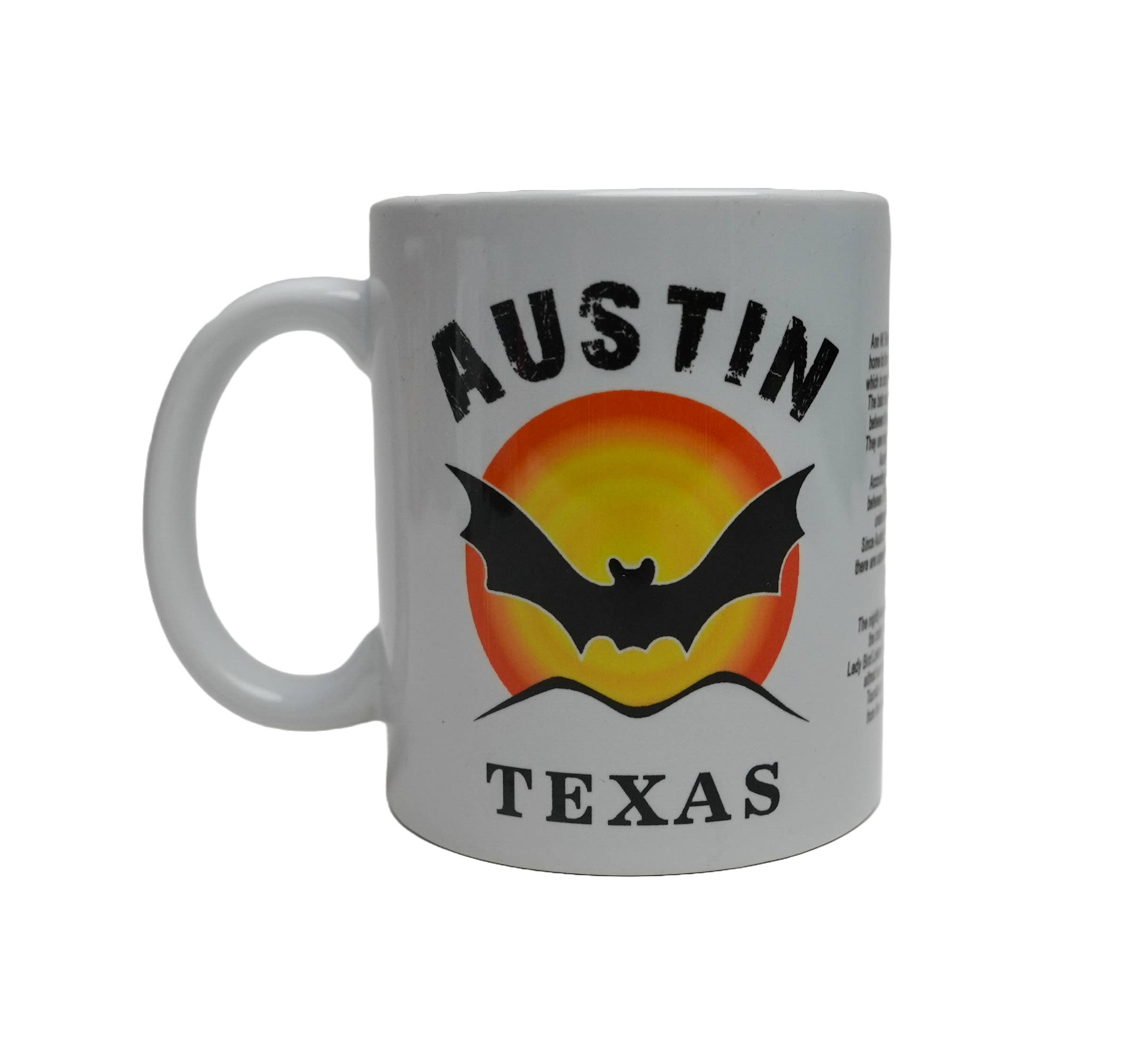 Scruffy's Ventures Inc. - Wholesale Coffee Mug - Bats Austin, Texas - 11 oz. Mug