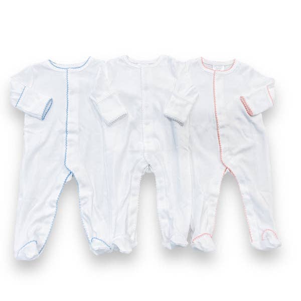 Southern Proper Blanks - Wholesale Jumpsuit - Baby - Footies - Picot Trim