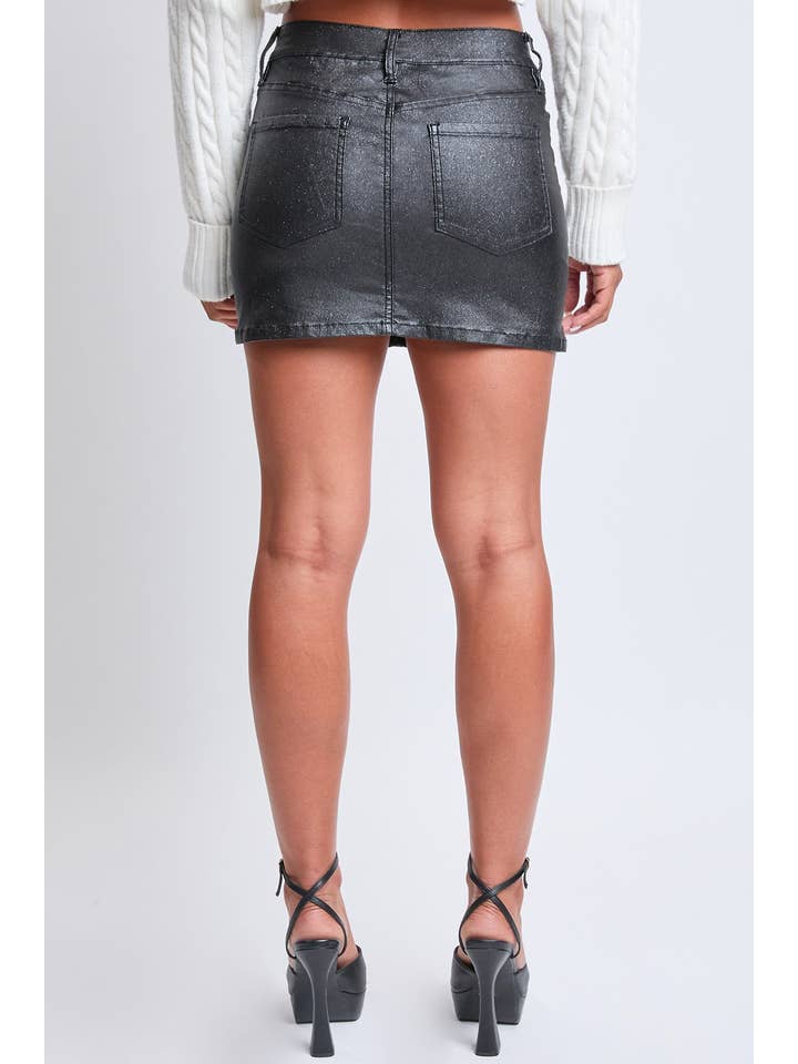 YMI - Wholesale Skirt - Women's - Metallic Micro Mini Skirt-K1325ME3