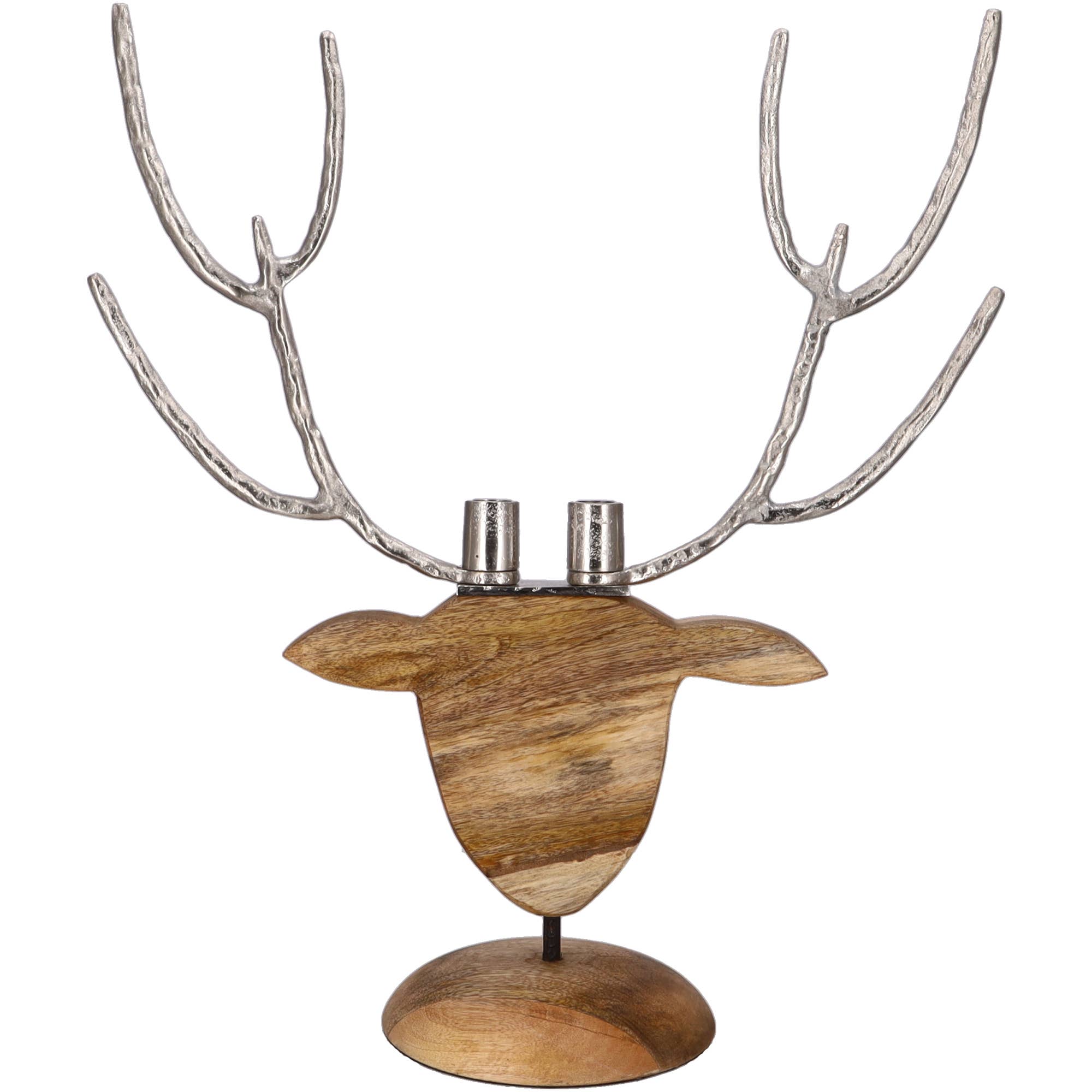 Vosteen - Wholesale Candle Holder - Ostrom 2-flame wooden candle holder, natural0