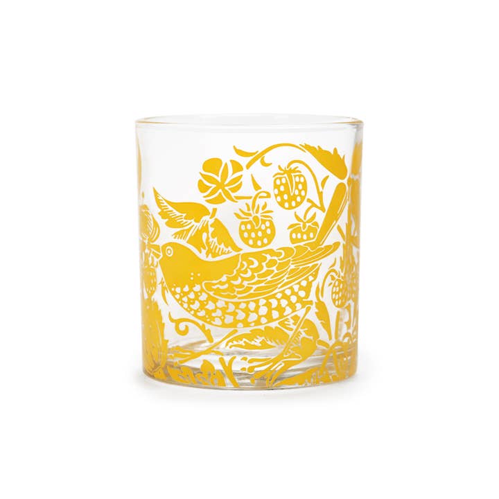 Half Moon Bay By Design - Wholesale Drinking Glass/Cup - Drinking Glass Tumbler William Morris Quince Yellow