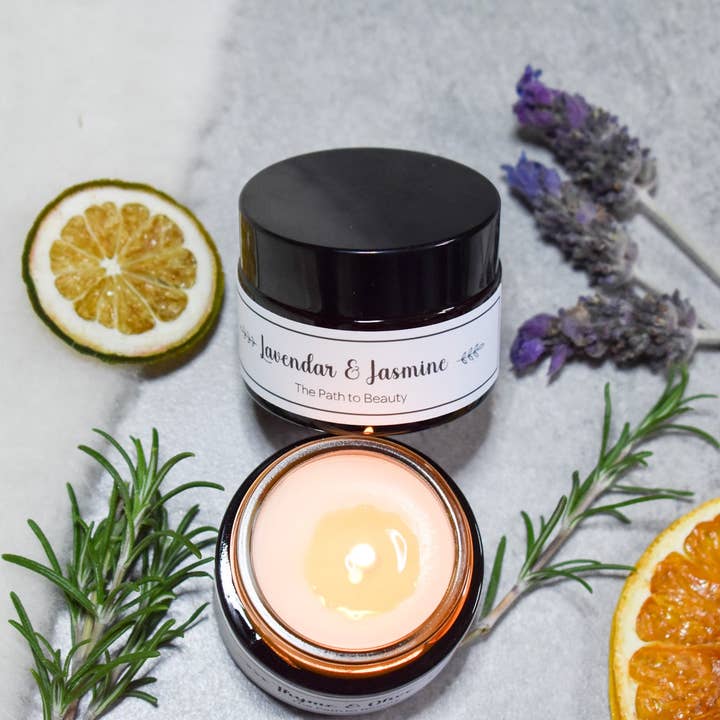The Path to Beauty - Wholesale Jar/Filled Candle - Mini Candle Lavender & Jasmine