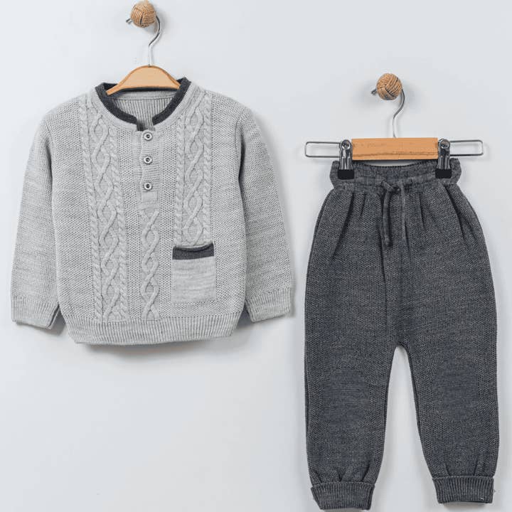 Cheeky Nomads - Wholesale Top & Pant Set - Baby - 2-piece knitting set with a cotton bag2