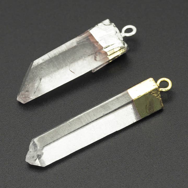 Pendentif en cristal de quartz, Sku #YT25 pour la vente par BestBeads&Beyond