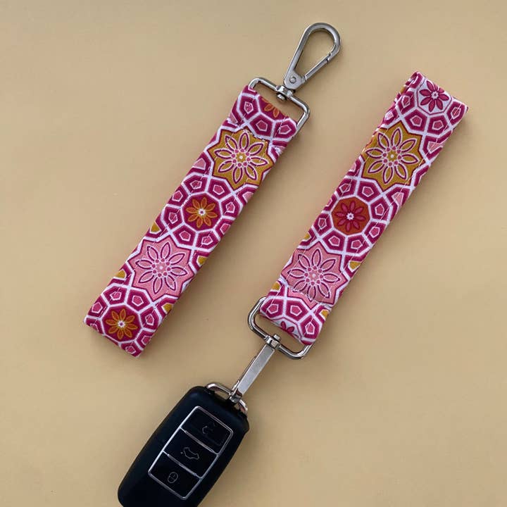 keychain wristlet pink for wholesale by Pure Roze Apparel