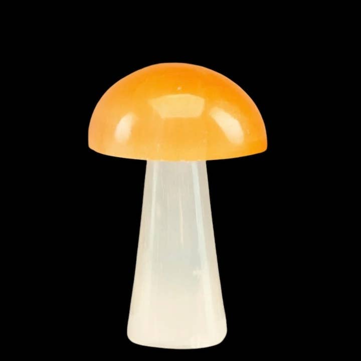 Quasar Gems USA - Wholesale Spiritual Stone/Crystal - Selenite Mushroom Orange Large