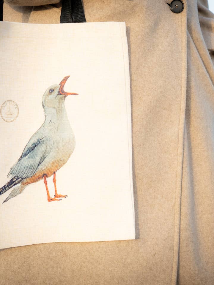 Seagull Tote Bag for wholesale by Cole Beach - Northumberland
