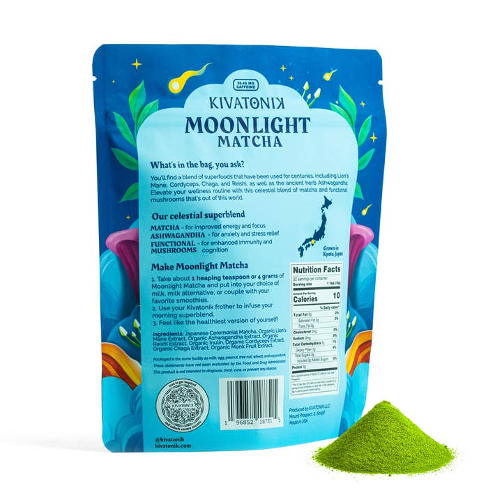 KIVATONIK - Wholesale Health/Detox Tea - Moonlight Matcha (32 servings)