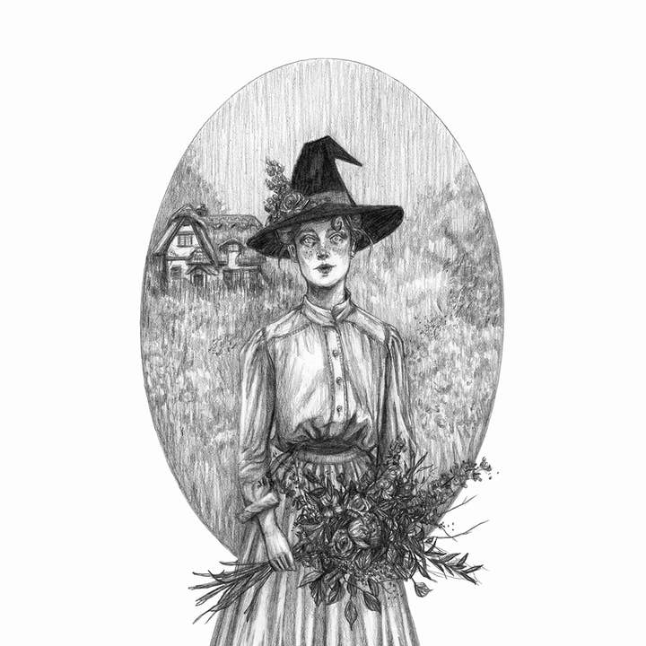 Caitlin McCarthy Art - Vendita all'ingrosso Stampa artistica - Stampa Fine Art Flora, motivo: Strega1