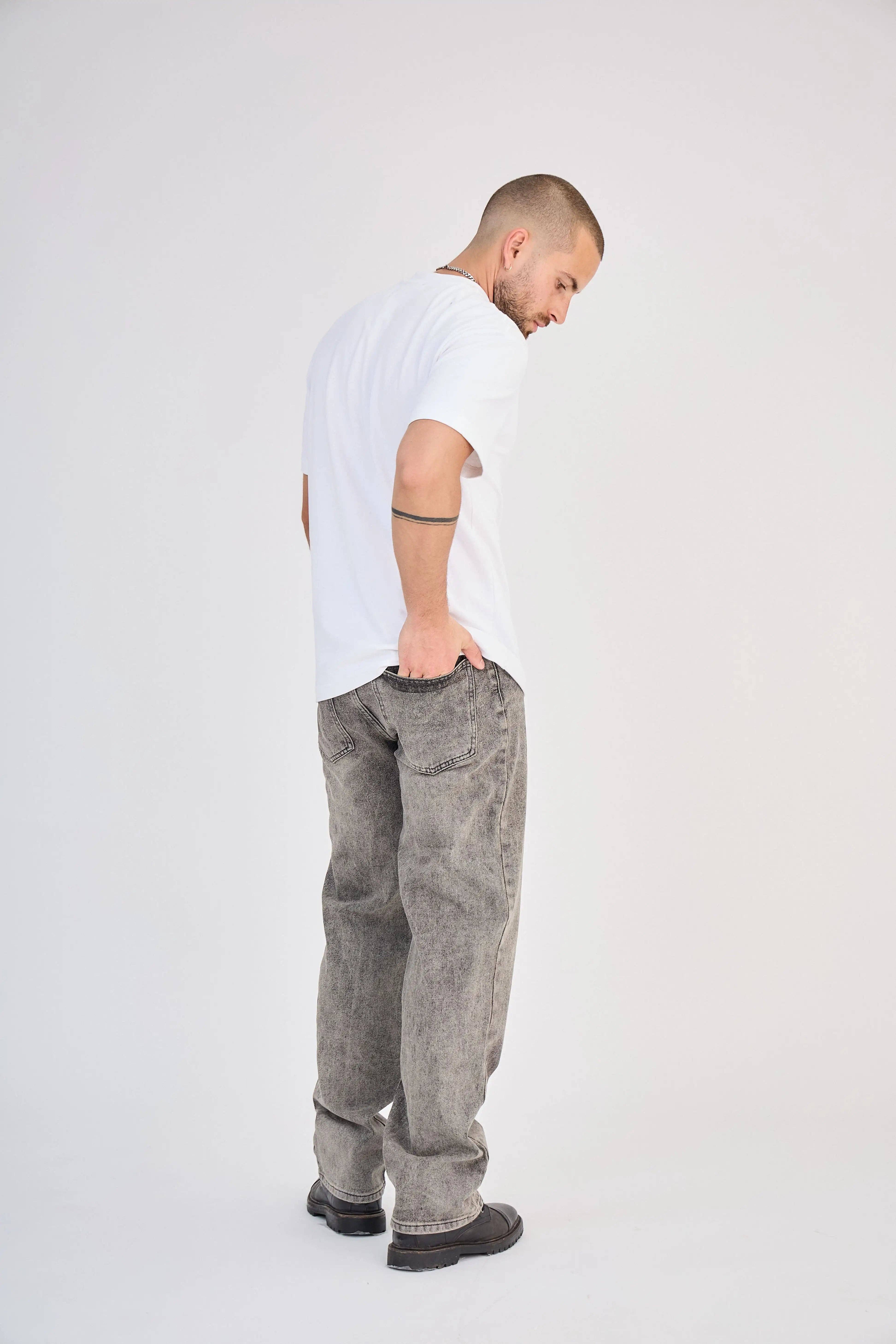 TOP MONDAY - Vente Jean – homme - Jean Gris Décoloré3