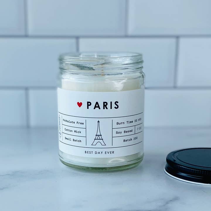 Rambling Caravan – Großhandel Kerze im Glas / gefüllte Kerze – Paris, Frankreich Kerze