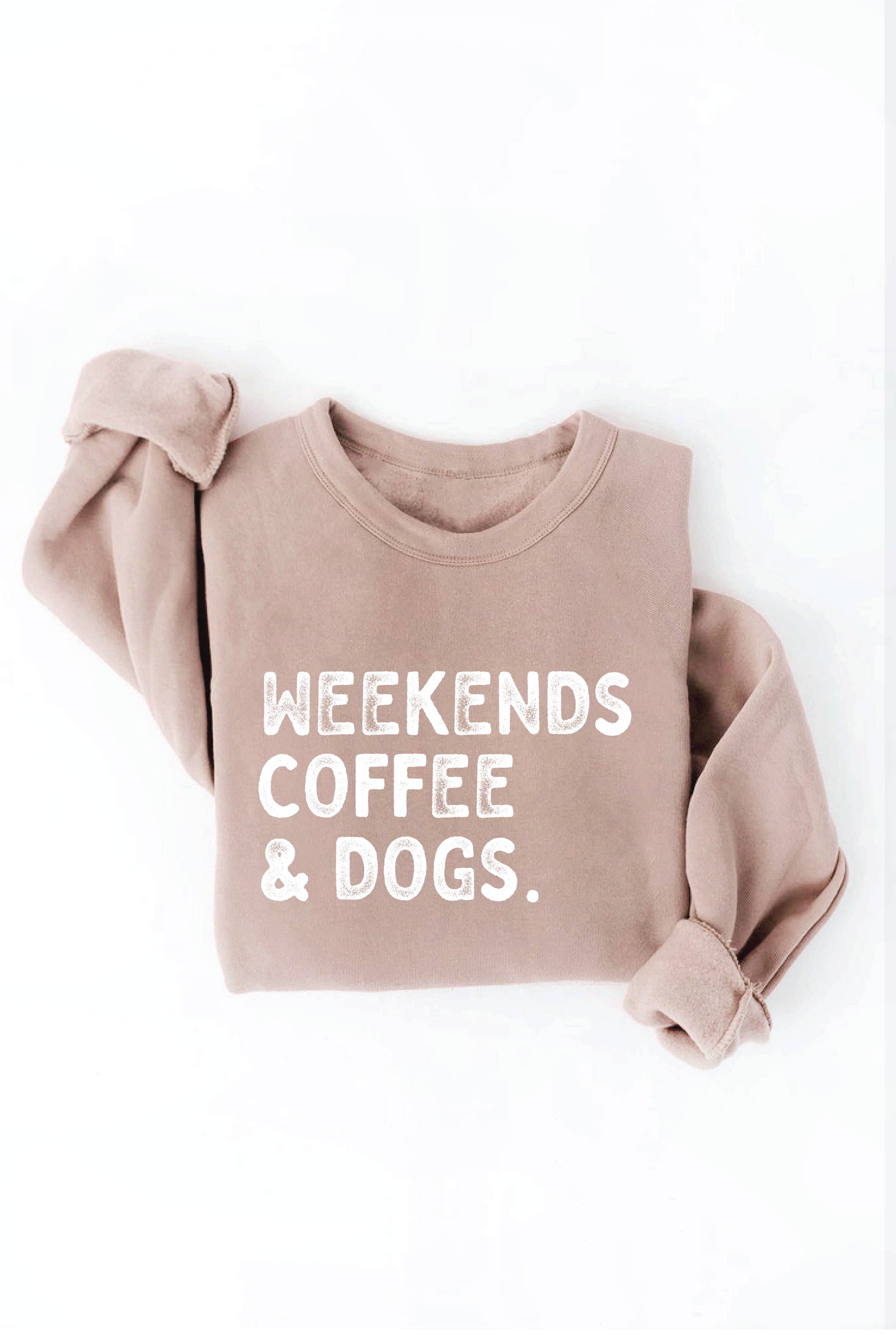 OAT COLLECTIVE - Venta al por mayor Sudadera estampada - Mujer - Sudadera estampada WEEKENDS COFFEE AND DOGS16