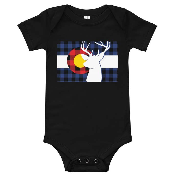 Mule Baby Bodysuit- Colorado for wholesale by Etta and James Junction