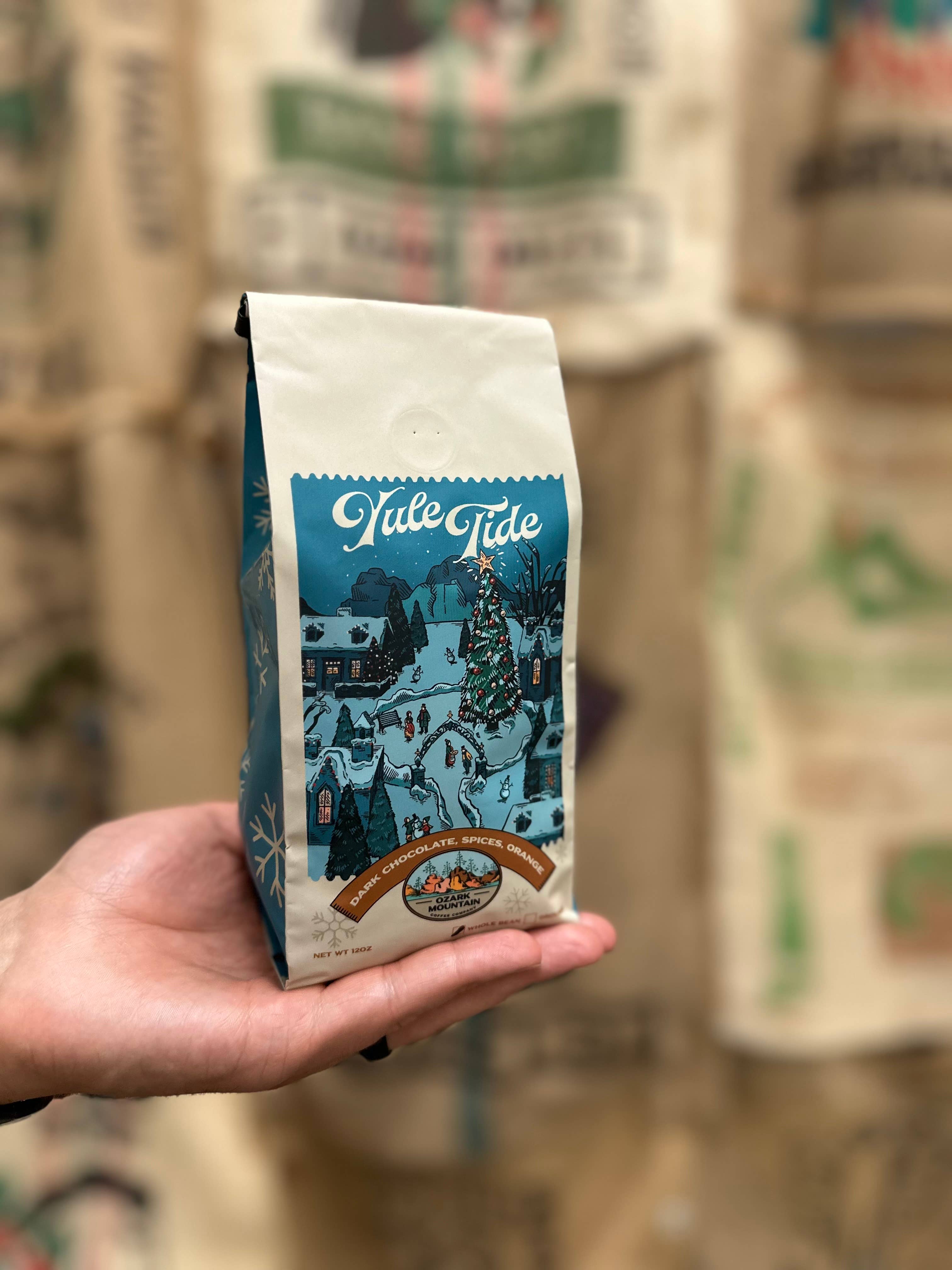 Ozark Mountain Coffee Co. – Grãos de café por atacado – Mistura Yule Tide | Grão Inteiro & Moído | 340g1