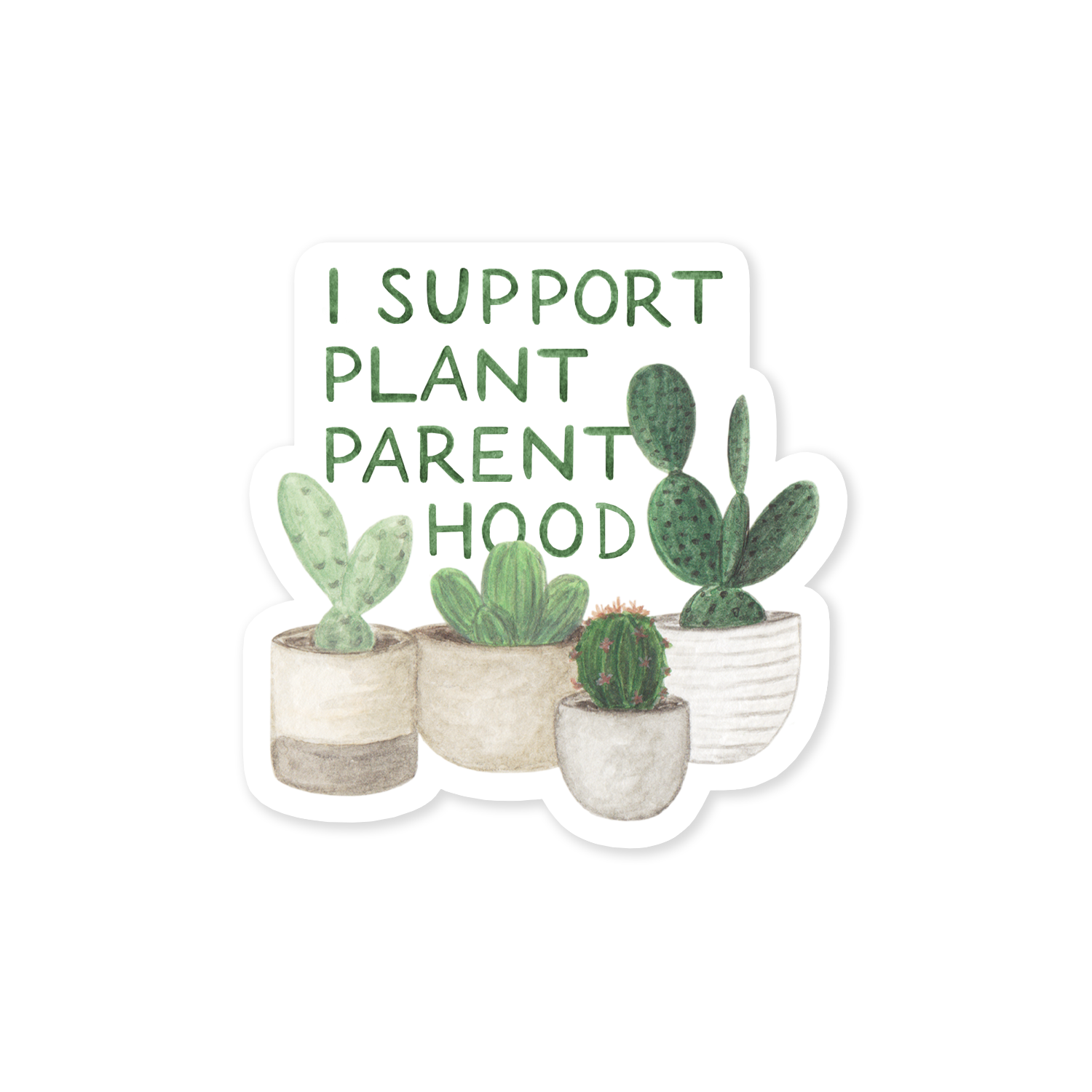 Amy Zhang - Wholesale Sticker - Planned Parenthood — Plant Pun Feminist Sticker1