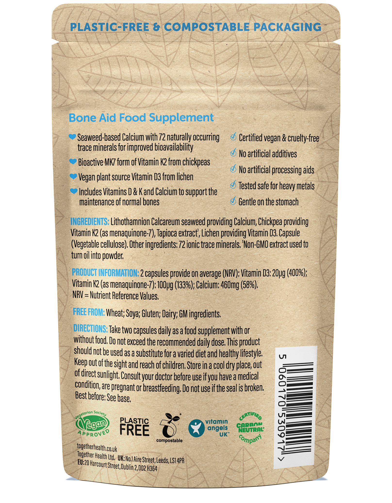 Together Health – wholesale Oral supplement/vitamin – Bone Aid – Bone Vitamins – 60 Capsules1