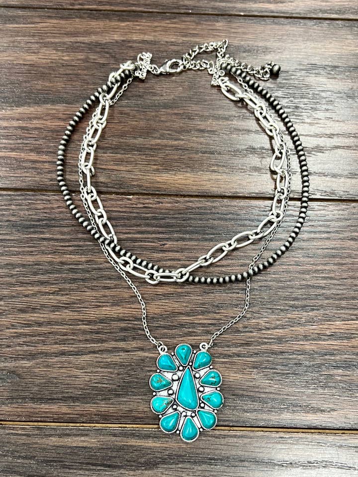 736676, collana turchese fatta a mano per la vendita all'ingrosso da parte di ISAC Trading Inc