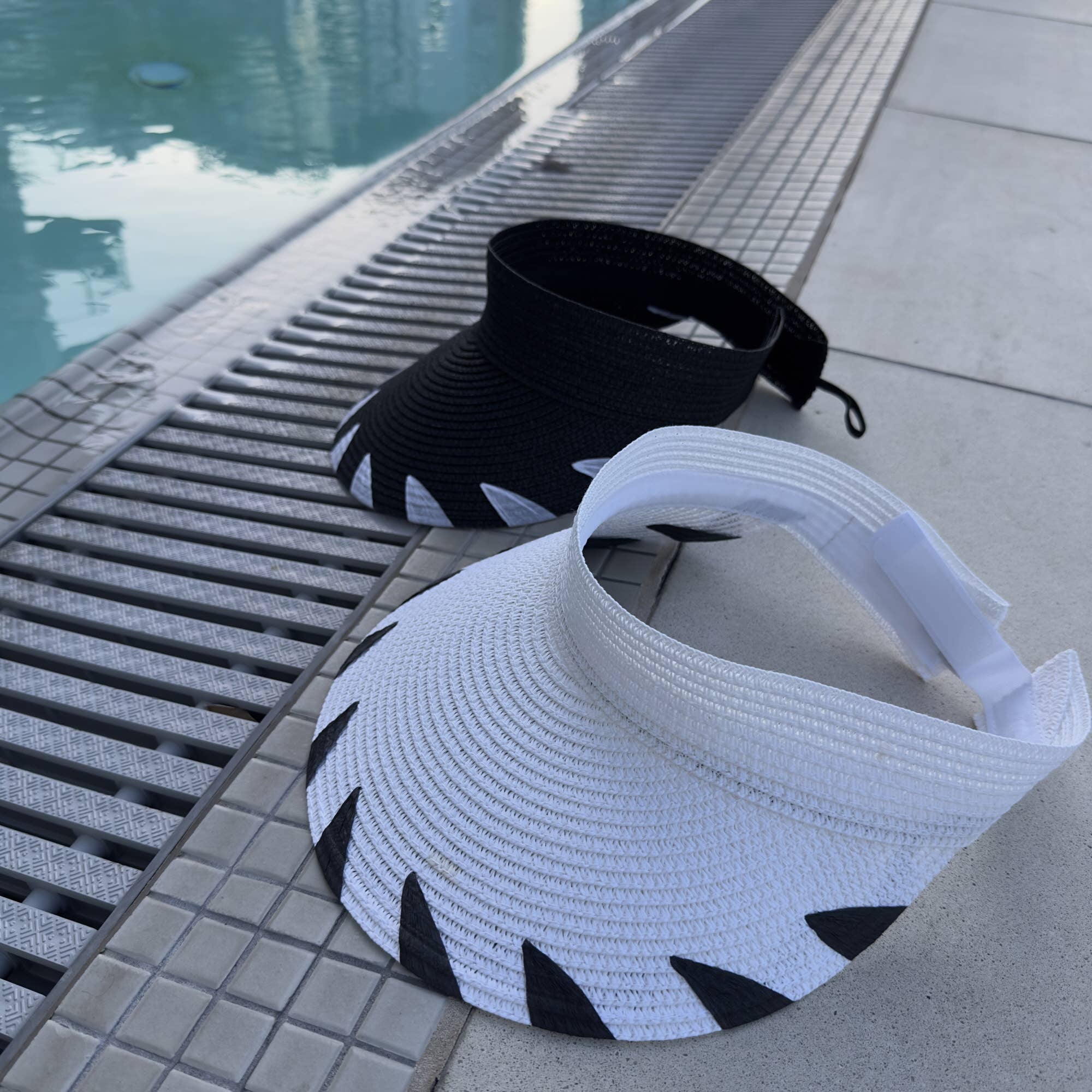 Queens INC – wholesale Visor – Women's – Sunset Sport Visor 🌞 Adjustable Straw Visor6