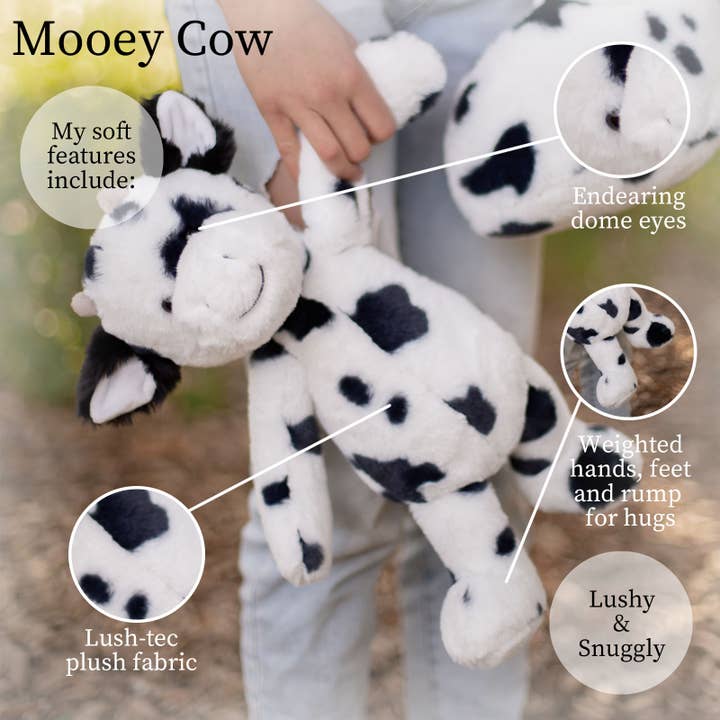 Beverly Hills Teddy Bear Company - Wholesale Stuffed/Plush Toy - Kids & Baby - World's Softest Lushees 16" - Mooey Cow Plushie for Kids2