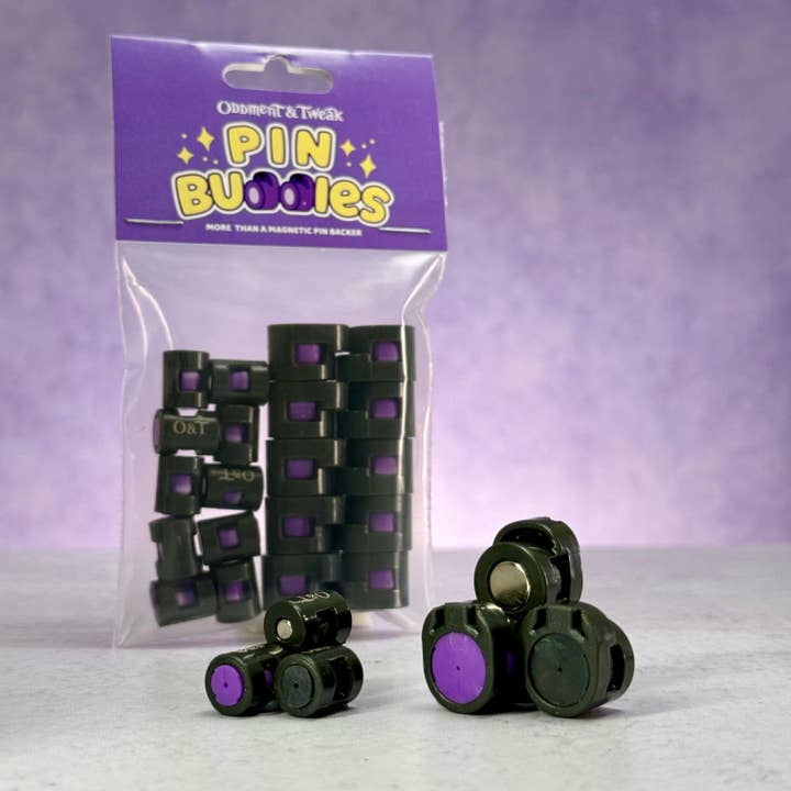 Pin Buddies: Magnetic Pin Backers for wholesale by Oddment and Tweak