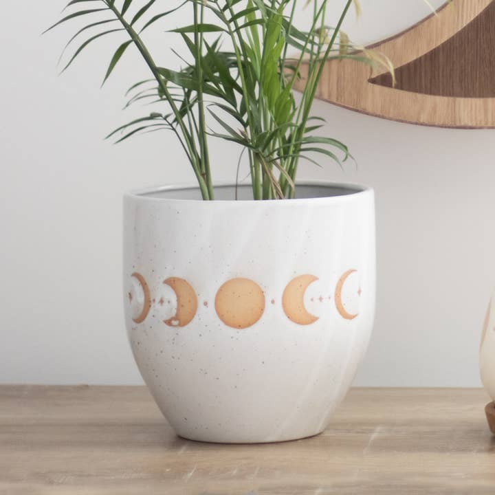 Moon Phase Plant Pot for wholesale by Something Different Wholesale