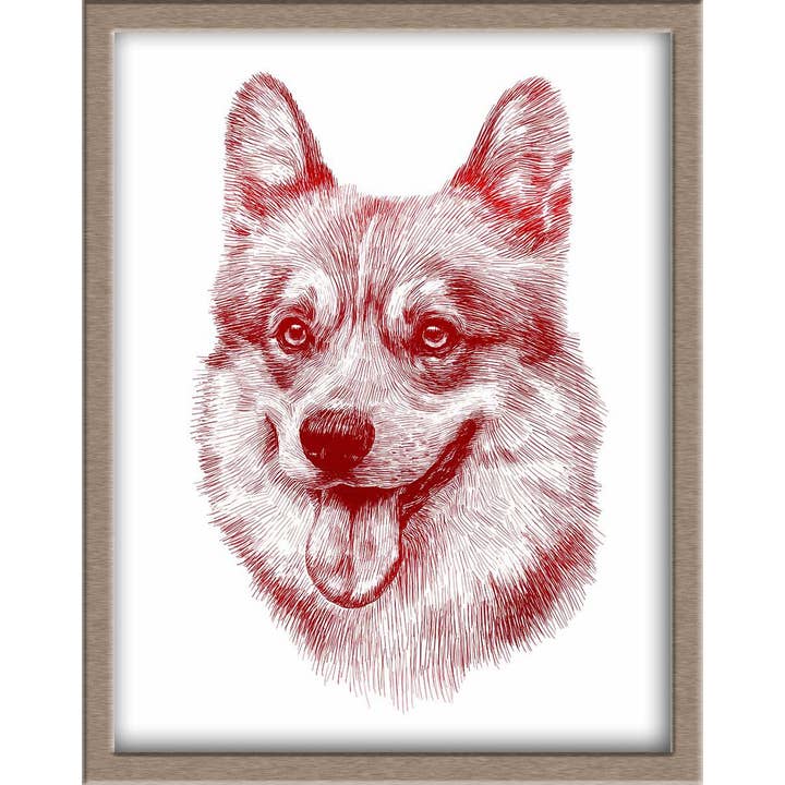 JoyousJoyfulJoyness - Wholesale Art Print - Corgi Foiled Art Print2