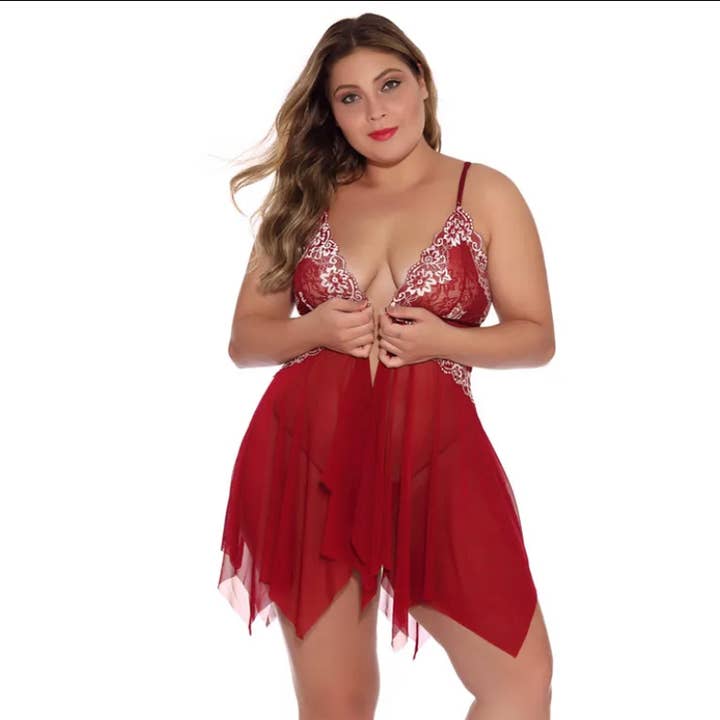 Sheer Good Nighty Plus Available for wholesale by SugarQuoteMeNot LLC