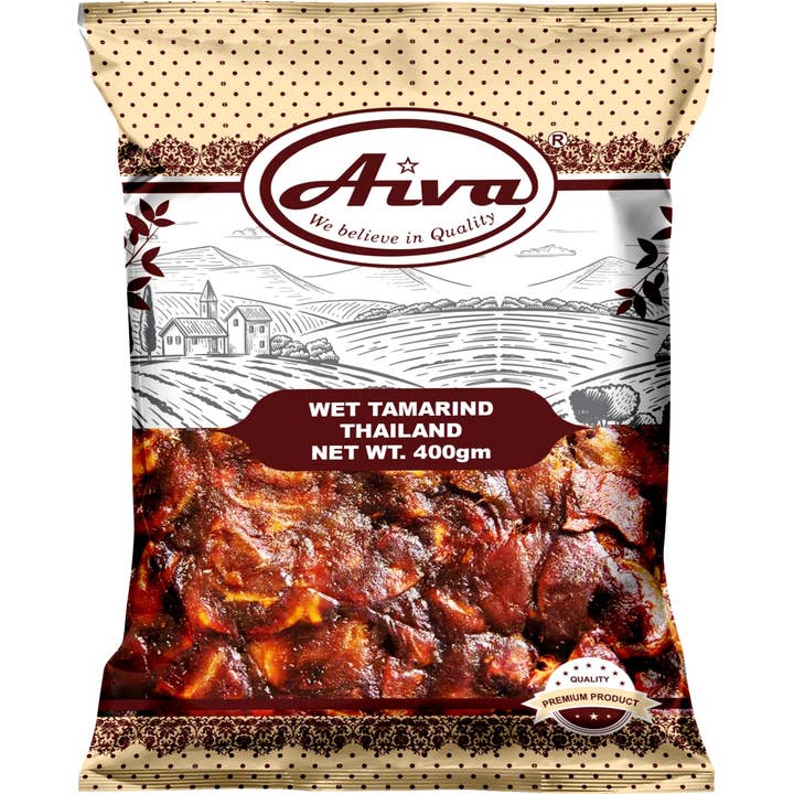 Aiva Products - Wholesale Dried Spice Mix - Wet Tamarind Thailand seedless Paste Block (imli | Me Chua | Tamarindo)1