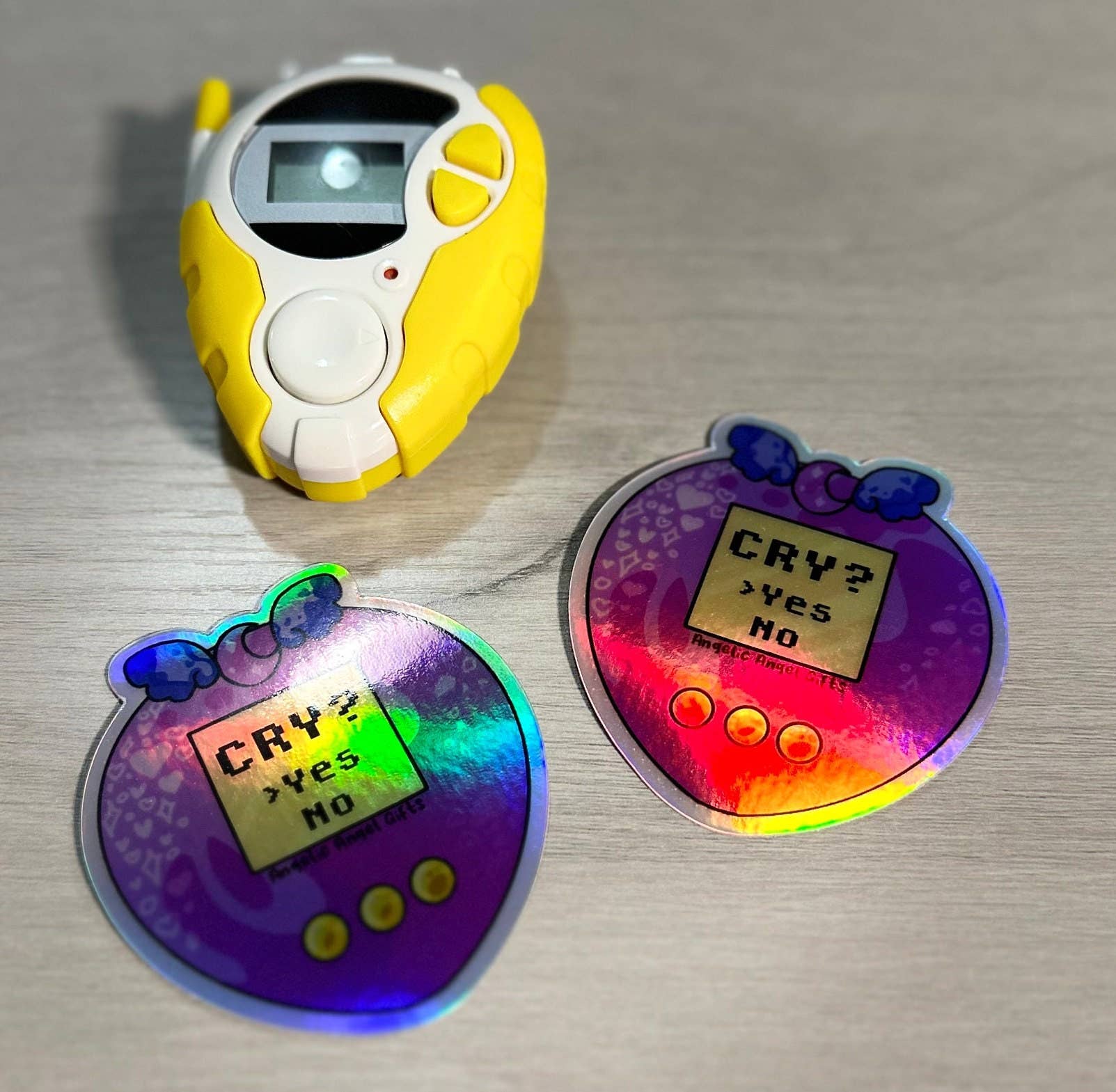 Angelic Angel Gifts - Wholesale Sticker - Retro Gamer Holographic Sticker For Water Bottle7