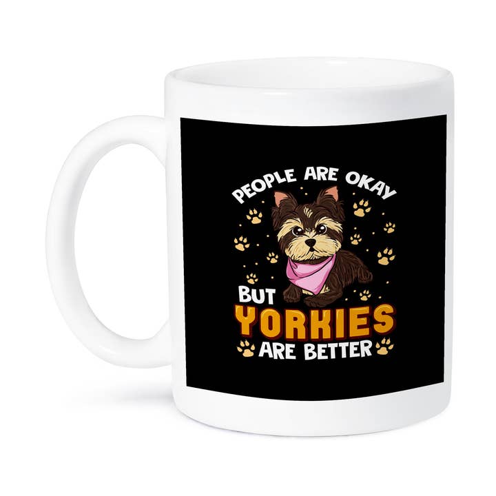 3dRose - Wholesale Coffee Mug - 3dRose, People are Okay But Yorkies are Better Yorkshire Terrier, Mug8