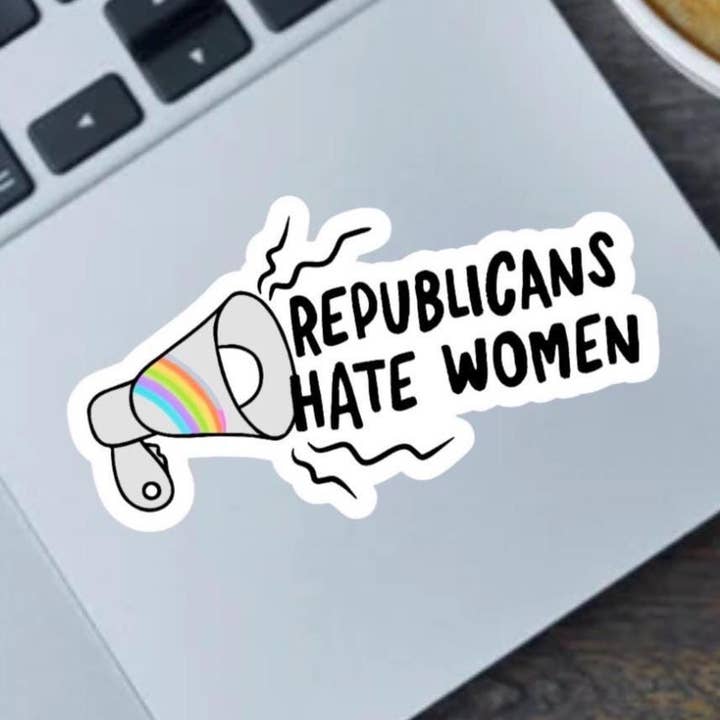 Autocolante de Vinil de 2,5" Republicanos Odeiam Mulheres por atacado de Fable and Flame Co.