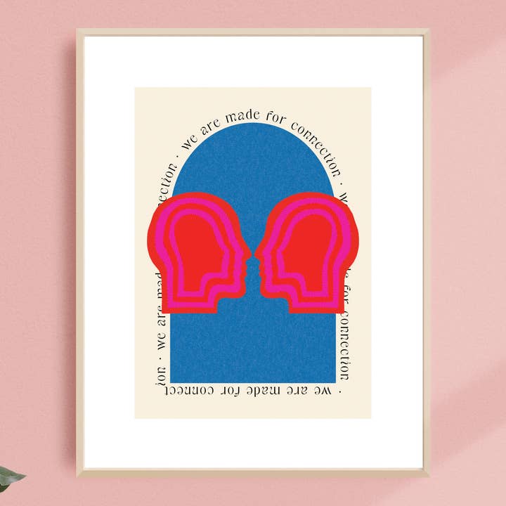 Connection 12x16 Poster Art Print for wholesale by Black Lab Studio