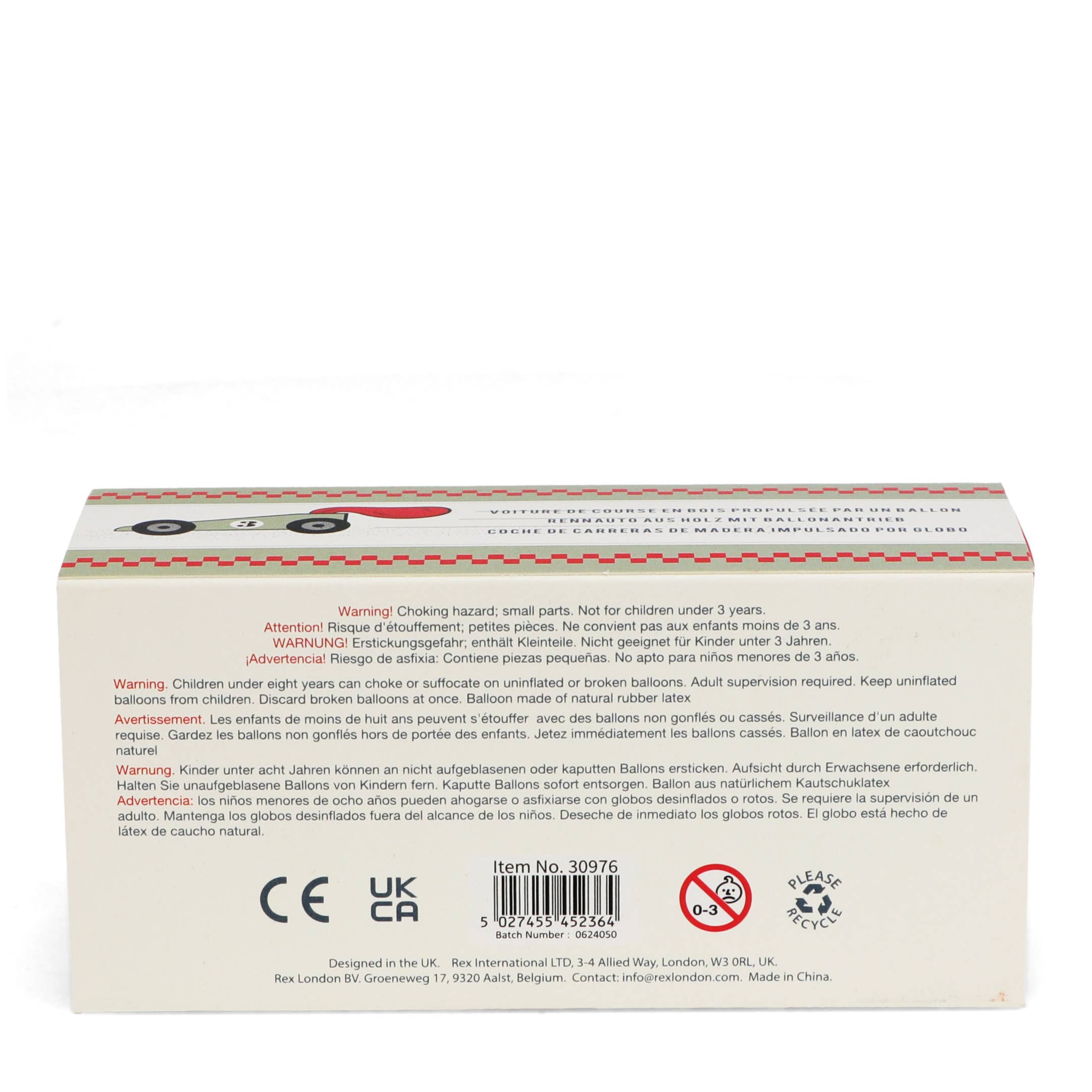 Rex B2B - UK – wholesale Toy car/truck – Child – Wooden balloon-powered racing car1