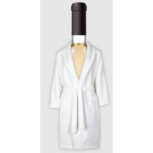 WINE PARKA, WHITE, BATHROBE for wholesale by Wild Eye Designs