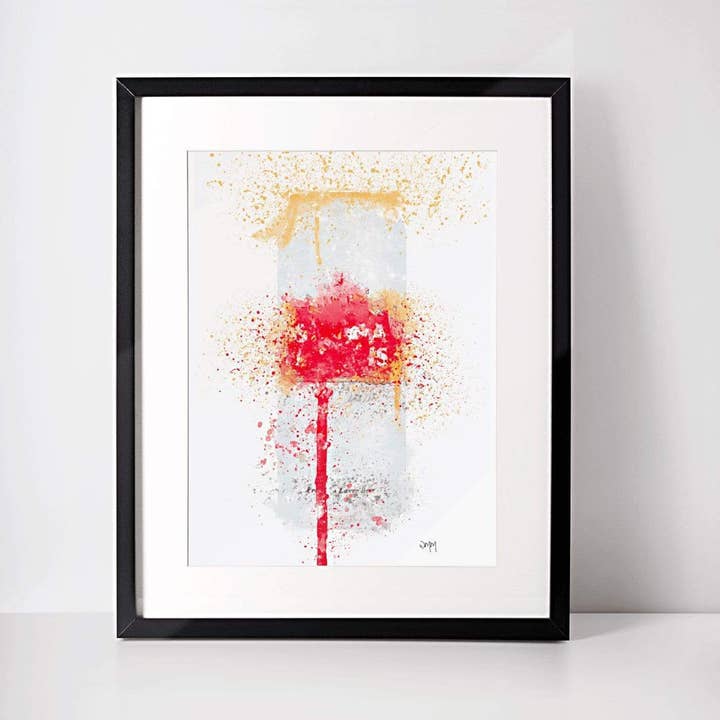 Beer Can Wall Art Print voor wholesale door Woolly Mammoth Media