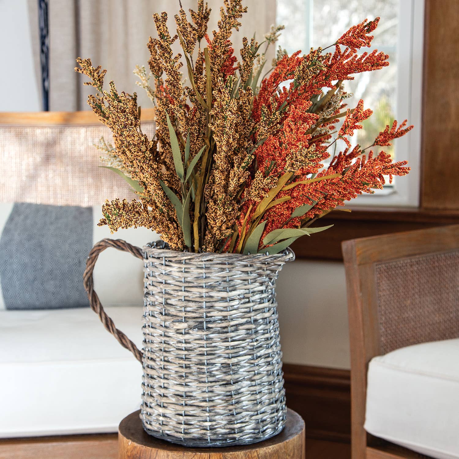 Col House Designs – wholesale Kruka – Planterkorg för grå pil vattenkanna, stor1