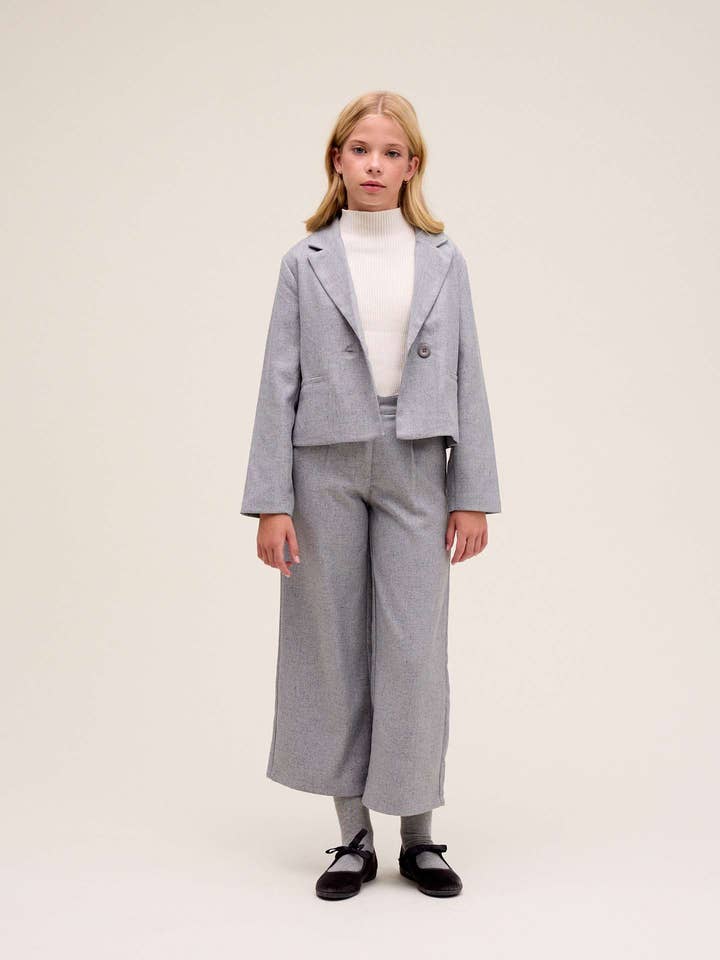 Mädchenanzughose in meliertem Grau für den Großhandel von Dadati