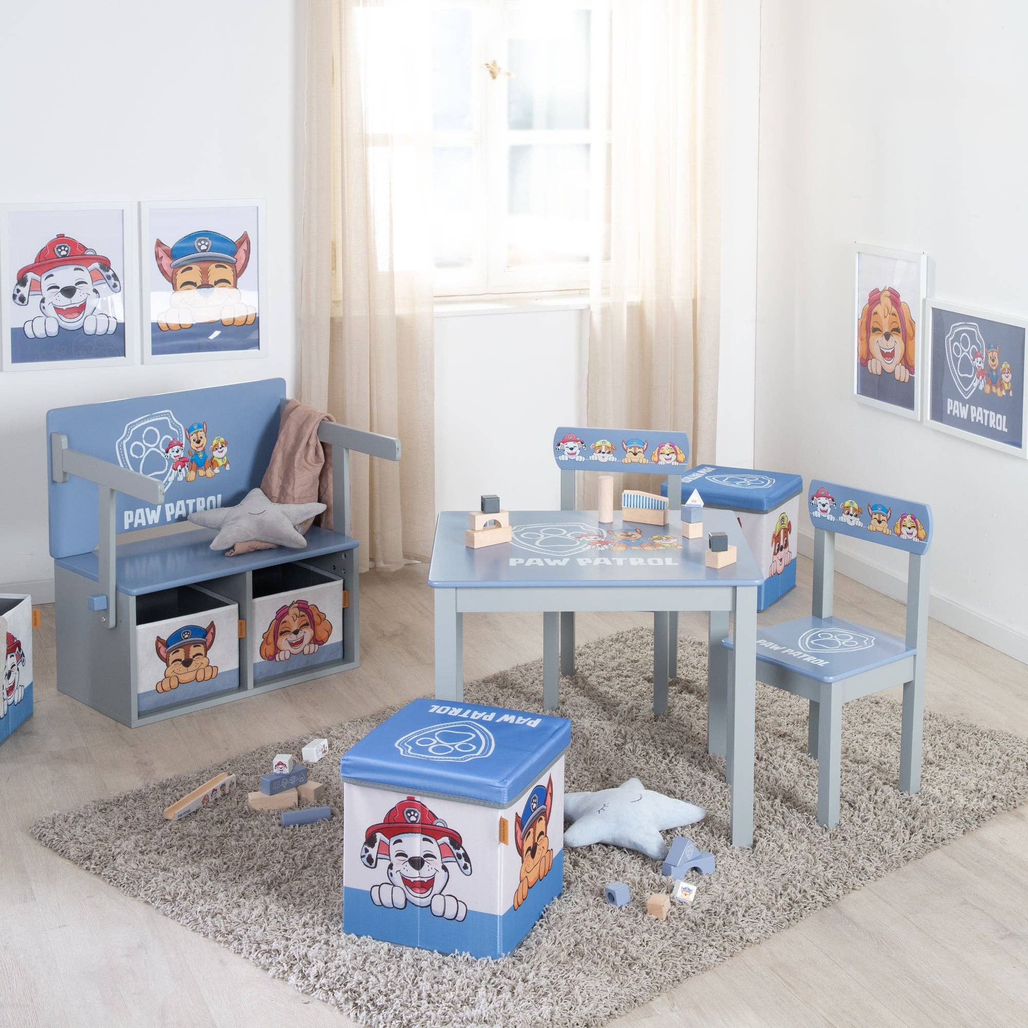roba kids - Vente Chaise – enfant - Ensemble siège enfant Paw Patrol roba, chaise et table1
