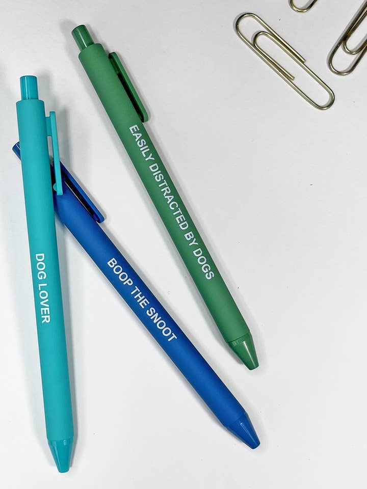 Dog Pen Set, Dog lover related items, stationery gift for wholesale by Katherine Designs & Co.